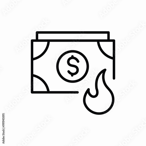 hot money cash icon sign vector
