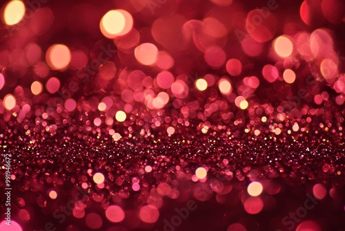 Stylish dusty rose glitter defocused twinkly lights with a wide angle