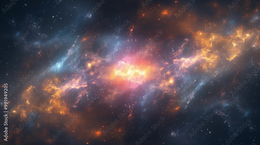 stunning visualization of the Milky Way, emphasizing the underlying mathematical principles stunning visualization of the Milky Way, emphasizing the underlying mathematical principles