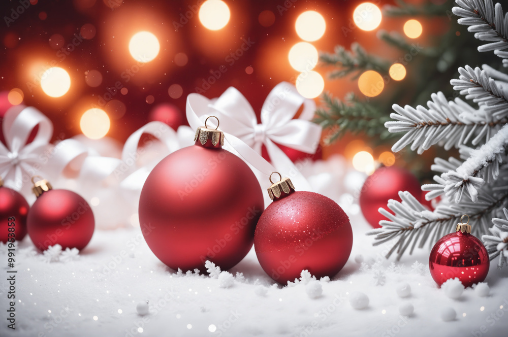 Christmas decoration still life red Christmas decoration still life red