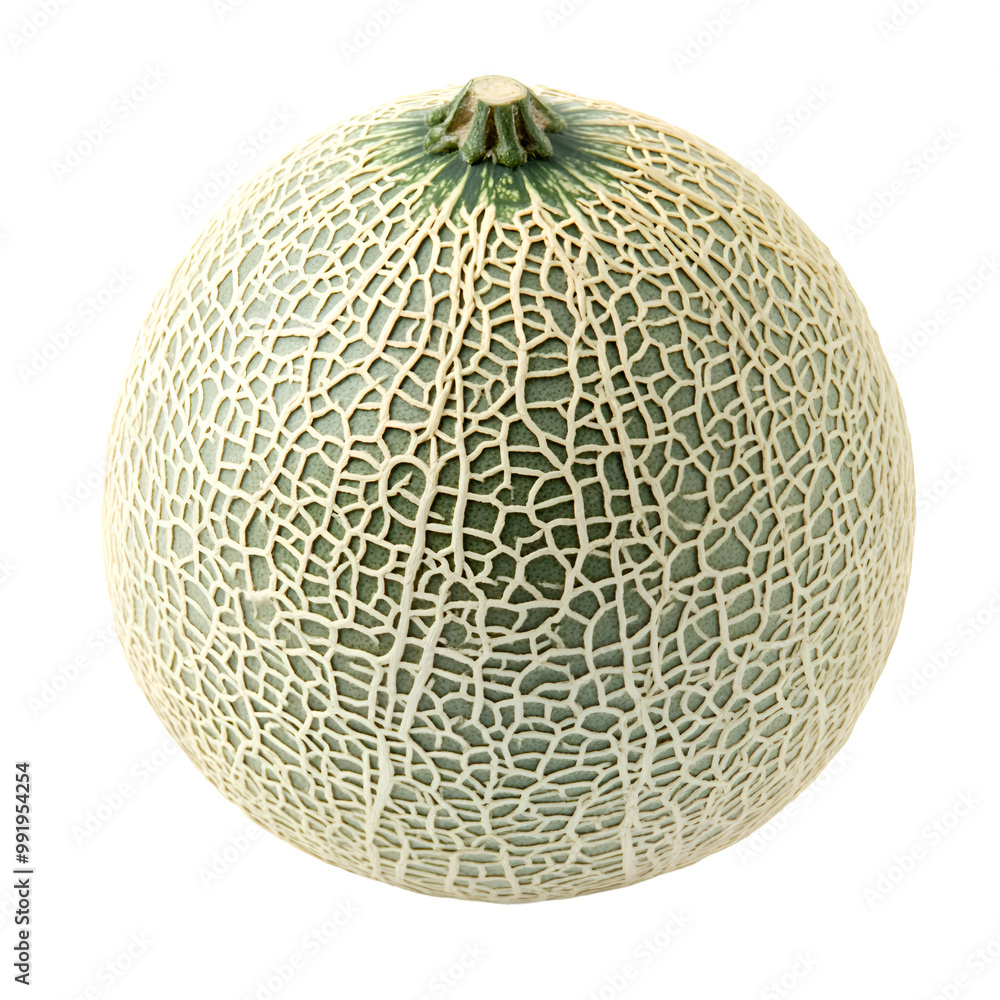 Melons - Muskmelon. A whole Muskmelon with a rough, netted rind, isolated on transparent backdrop. Melons - Muskmelon. A whole Muskmelon with a rough, netted rind, isolated on transparent backdrop.