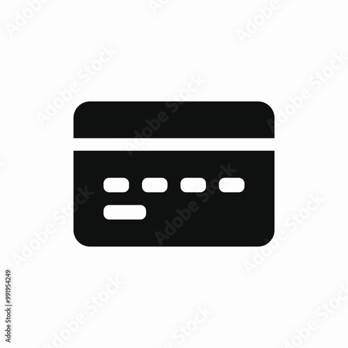 bank card icon sign vector