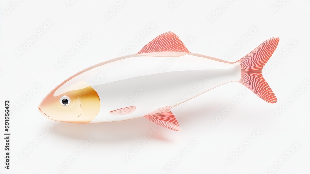 Stylized Decorative Fish Figurine Display Piece Featuring a Modern Artistic Design Element Stylized Decorative Fish Figurine Display Piece Featuring a Modern Artistic Design Element