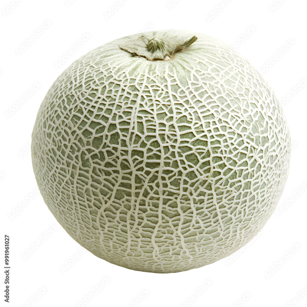 Melons - Sugar Melon. A whole Sugar Melon with a rough, netted skin, isolated on transparent backdrop. Melons - Sugar Melon. A whole Sugar Melon with a rough, netted skin, isolated on transparent backdrop.