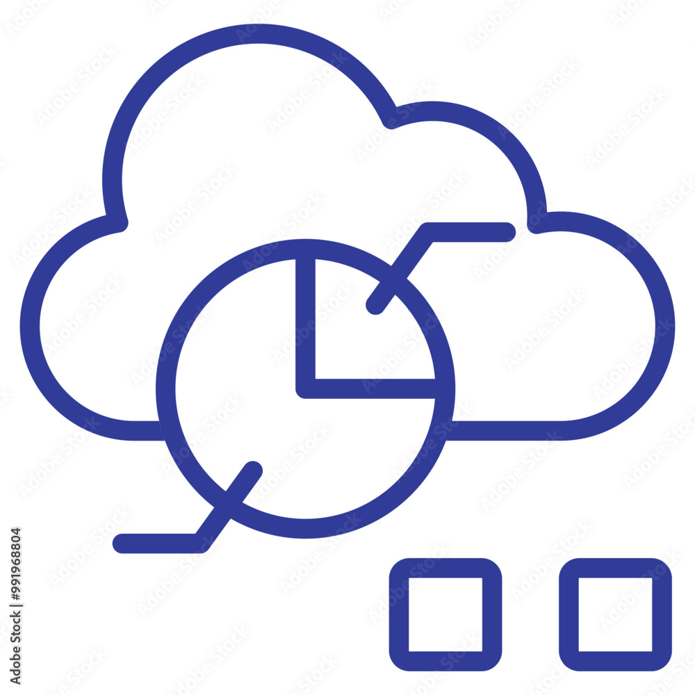 analysis blue line icons for web designing analysis blue line icons for web designing
