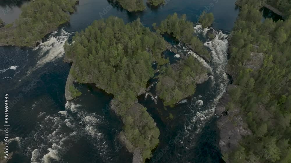 Tranquil forest stream with clear water in remote Norwegian wilderness. Tranquil forest stream with clear water in remote Norwegian wilderness.