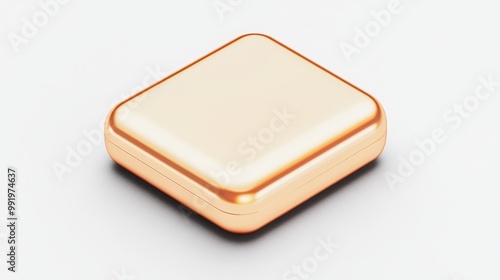 Luxurious and beautifully Polished Copper Square Object for art and aesthetic design use