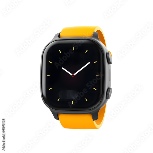 Digital smart watch icon isolated 3d render with ultra layer