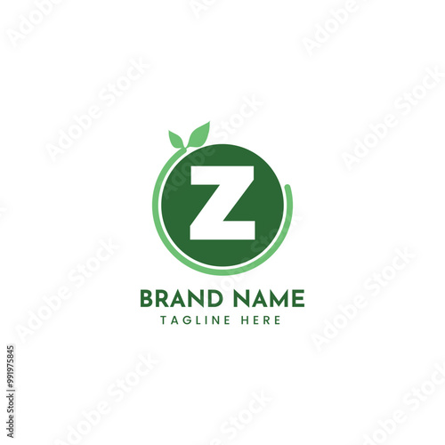Free Download Z letter plant green leaf nature logo - GFXLoad