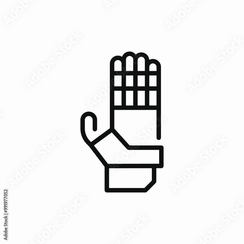 robot hand icon sign vector