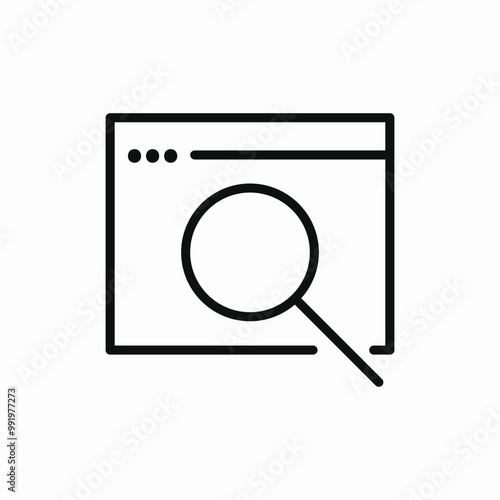 search website icon sign vector