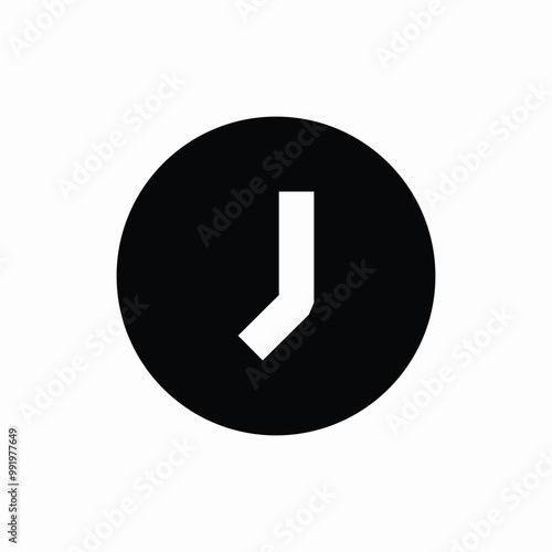 time clock icon sign vector