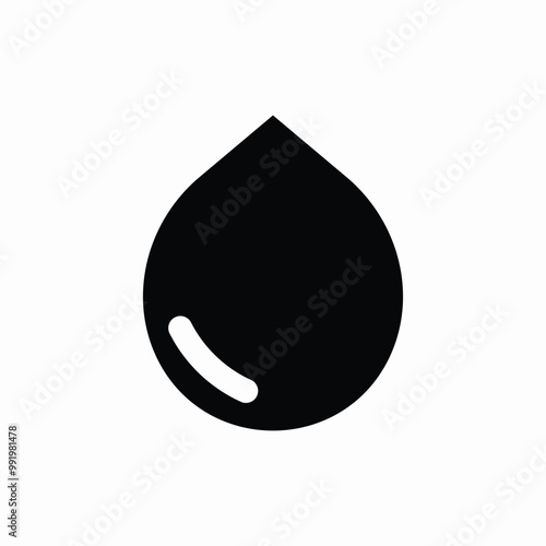 water drop icon sign vector