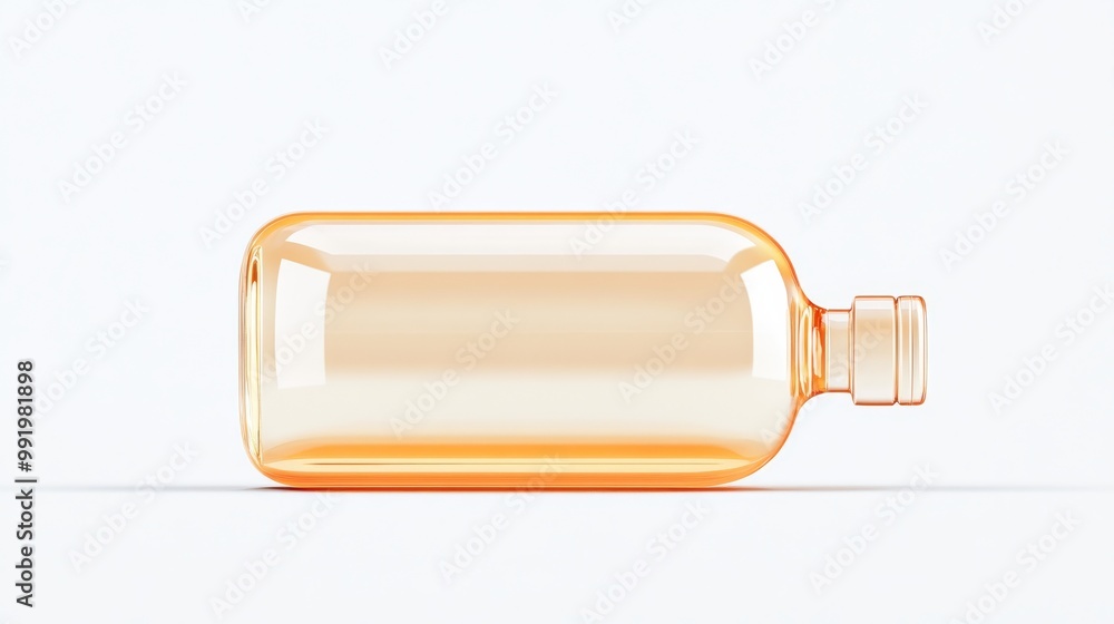 Mockup of a Clear Plastic Bottle with an EyeCatching Orange Tint for Display Purposes Mockup of a Clear Plastic Bottle with an EyeCatching Orange Tint for Display Purposes