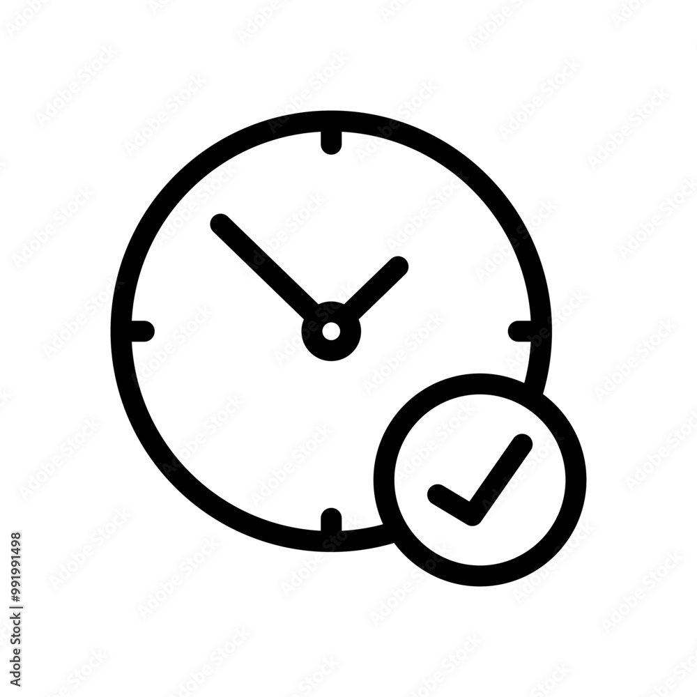 validity time vector icon line design validity time vector icon line design