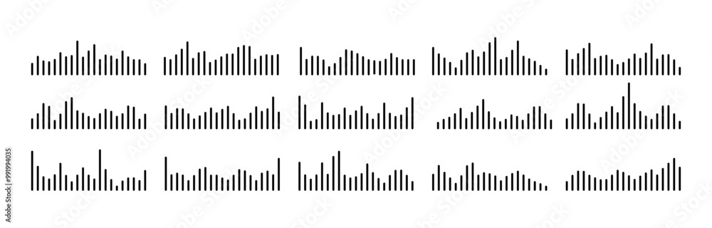 Audio Soundwave Icons Set. Podcasting and Music Player Sound Waves PNG. Audio Soundwave Icons Set. Podcasting and Music Player Sound Waves PNG.