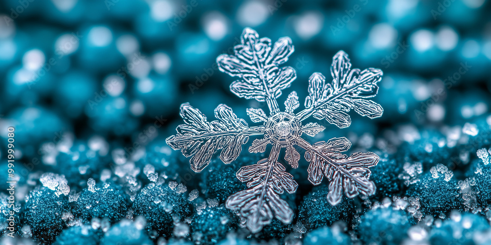 Close-up shot of snowflakes delicately falling onto a frost-covered field, each flake unique and shimmering in the soft winter light. Close-up shot of snowflakes delicately falling onto a frost-covered field, each flake unique and shimmering in the soft winter light.