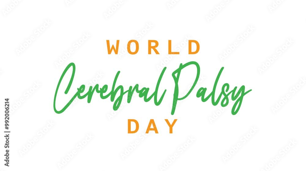 World Cerebral Palsy Day Text Animation. Great for World Cerebral Palsy Day Celebrations, for banner, social media feed wallpaper stories. World Cerebral Palsy Day Text Animation. Great for World Cerebral Palsy Day Celebrations, for banner, social media feed wallpaper stories.