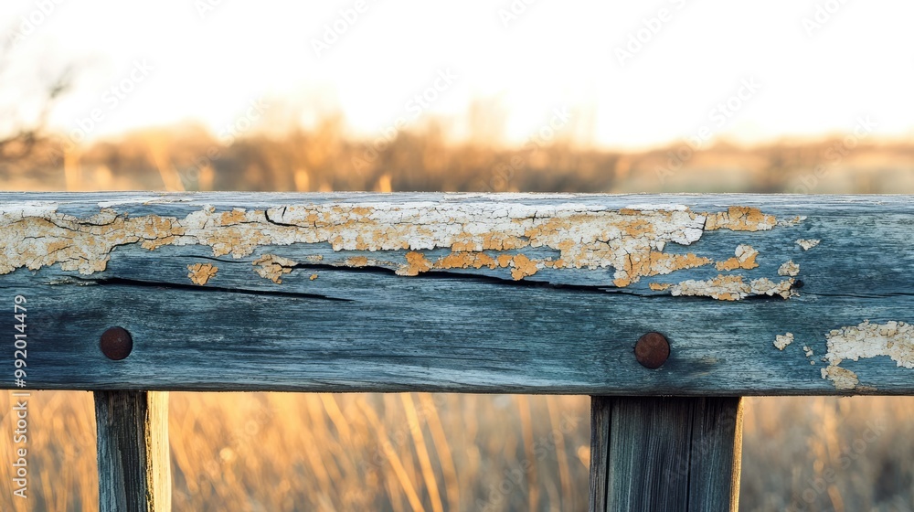 Sun-Bleached Splintering Wooden Fence Sun-Bleached Splintering Wooden Fence