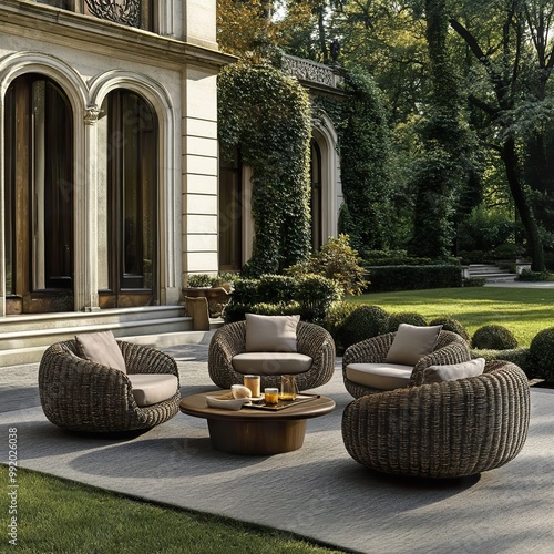 Fototapeta Naklejka Na Ścianę i Meble -  Luxury Outdoor Furniture