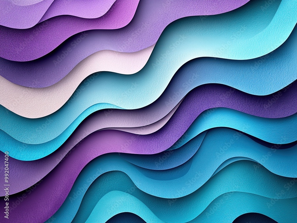 A high-resolution, minimalist abstract background featuring fluid waves of vibrant colors in shades of blue and purple. A high-resolution, minimalist abstract background featuring fluid waves of vibrant colors in shades of blue and purple.