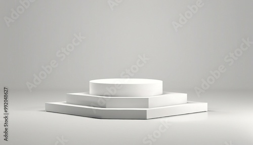 Stylish Textured Pedestal for Product Display