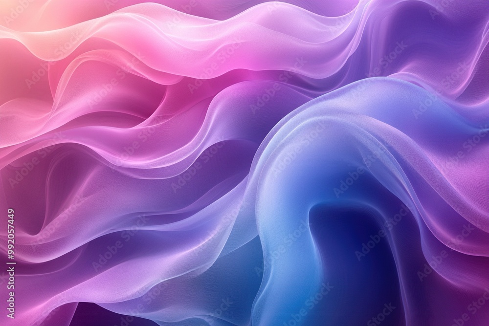 A high-resolution, minimalist abstract background featuring fluid waves of vibrant colors in shades of blue and purple. A high-resolution, minimalist abstract background featuring fluid waves of vibrant colors in shades of blue and purple.