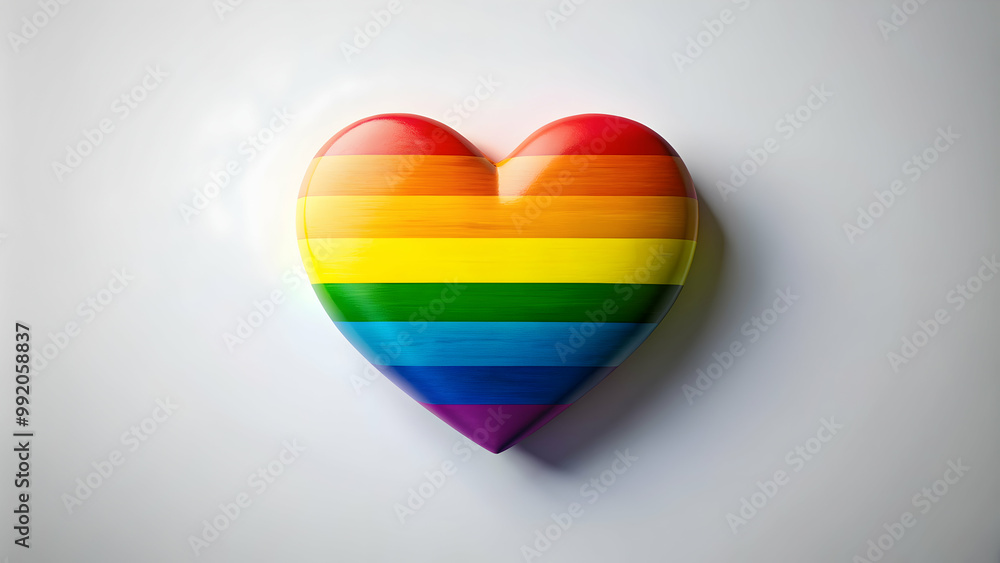 Rainbow colored heart shape representing LGBTQI pride, love, equality, diversity, celebration, community, acceptance, inclusion Rainbow colored heart shape representing LGBTQI pride, love, equality, diversity, celebration, community, acceptance, inclusion