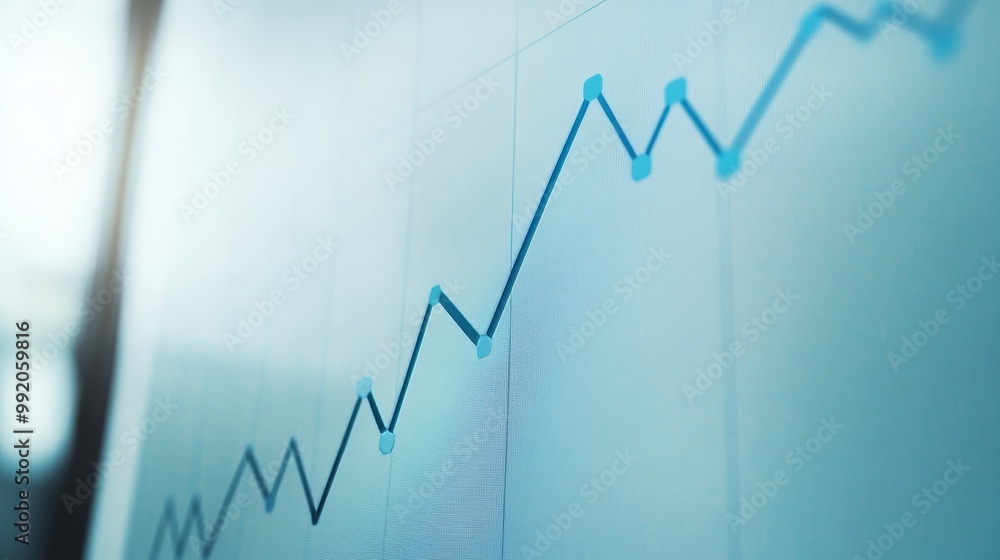 Steady Growth Line Graph: Upward Trend in GDP Over Time Steady Growth Line Graph: Upward Trend in GDP Over Time