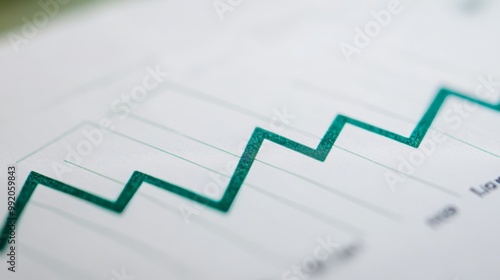 Steady Growth Line Graph: Upward Trend in GDP Over Time