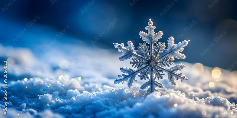 Snowflake ice crystal on snow covered ground abstract winter nature macro , snowflake, ice crystal, snow, ground, abstract Snowflake ice crystal on snow covered ground abstract winter nature macro , snowflake, ice crystal, snow, ground, abstract