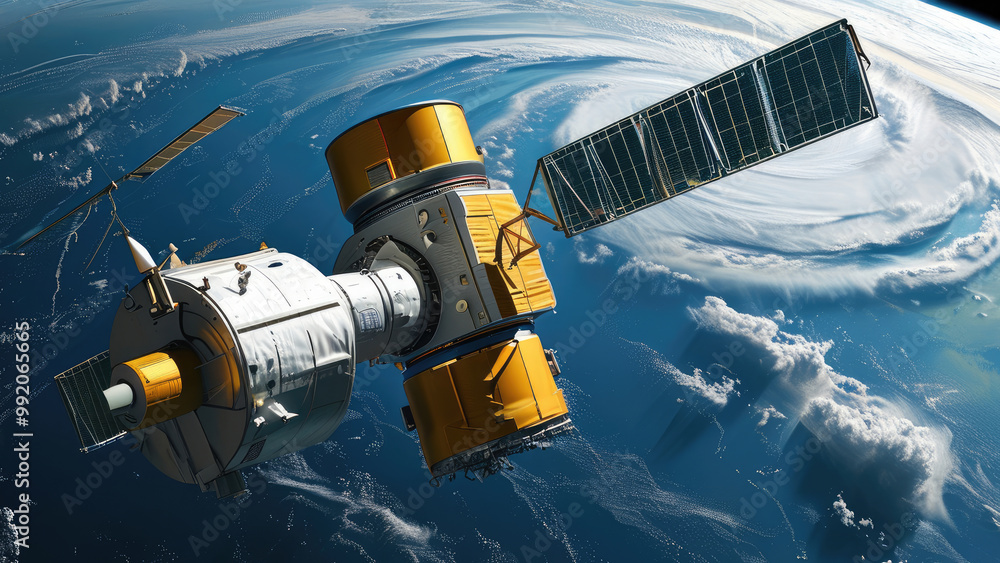 Weather Satellite in Flight: Monitoring the Skies Weather Satellite in Flight: Monitoring the Skies