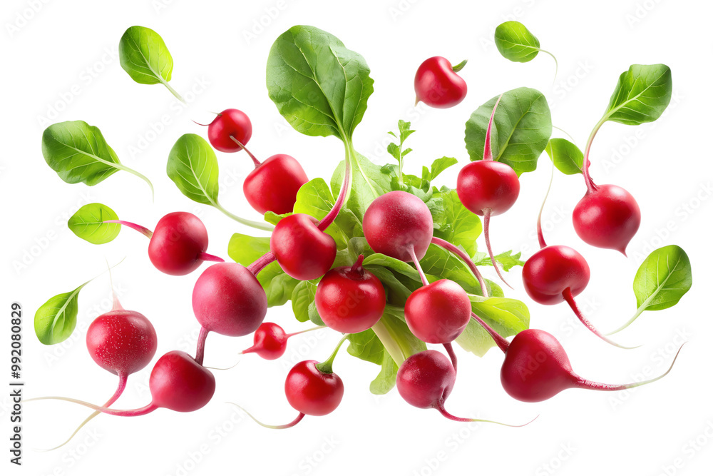 radish falling in the air isolated on transparent background png radish falling in the air isolated on transparent background png