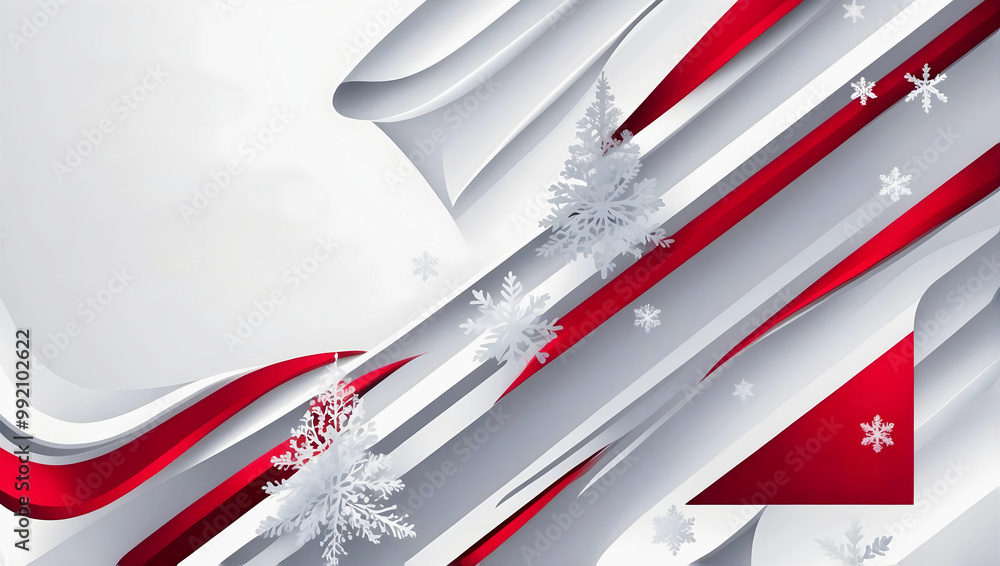 Modern abstract aesthetic background design, red white , art wallpaper, template, copy space area