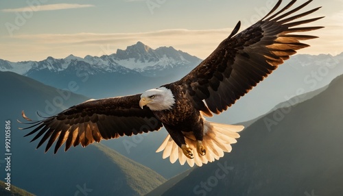 bald eagle in flight