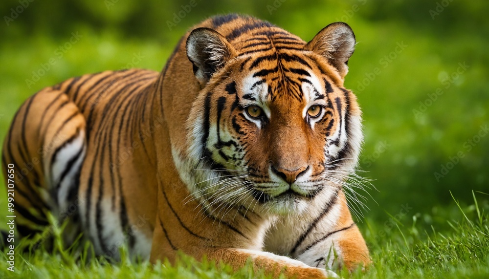 tiger in the grass tiger in the grass