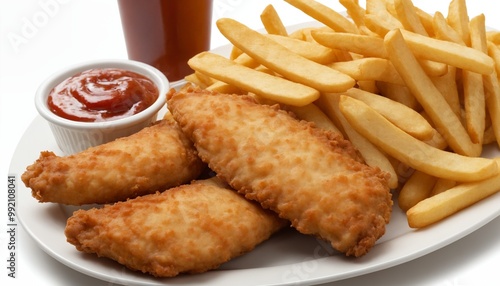 fish with Crispy French fries