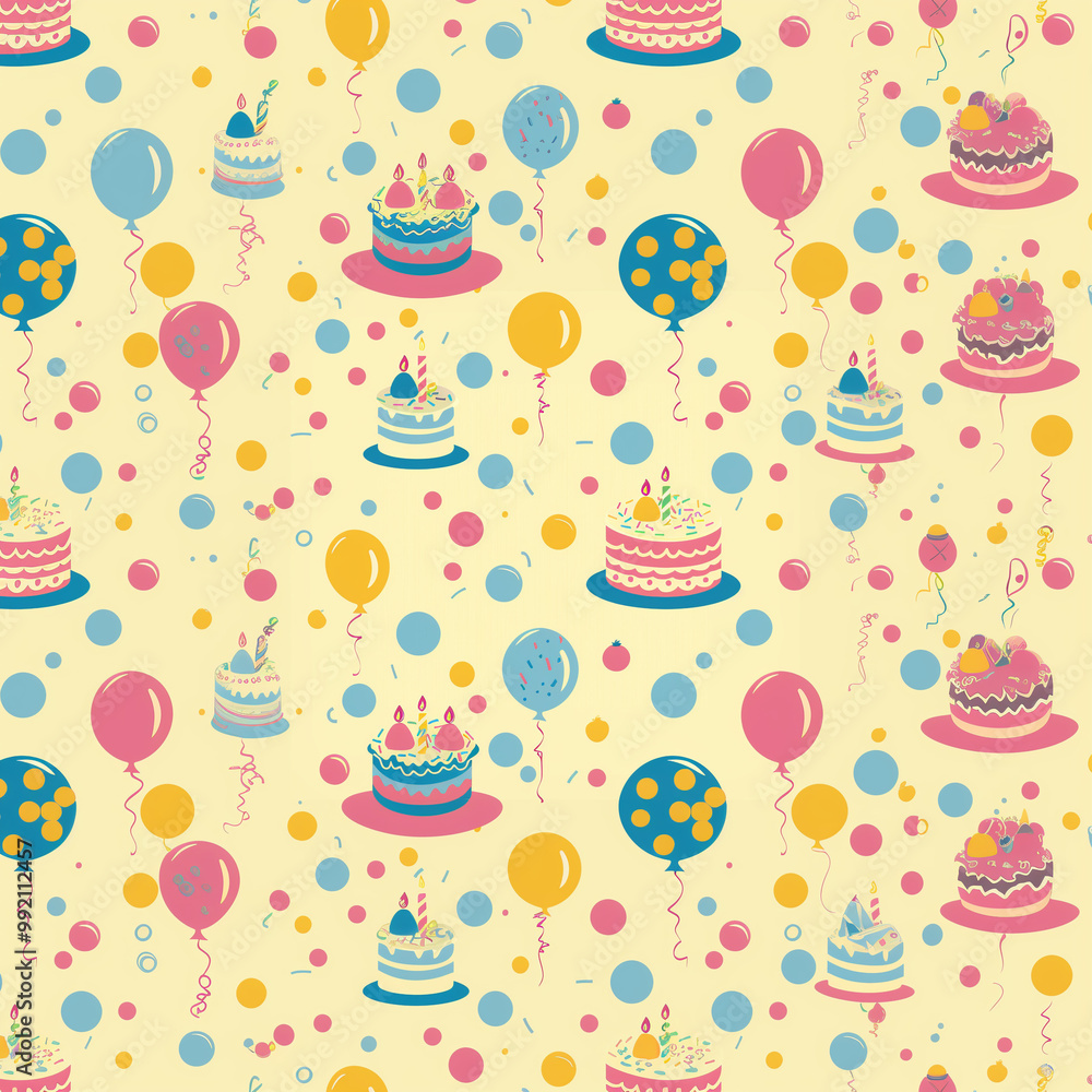 pattern cakes and birthday gifts wrapping paper pattern cakes and birthday gifts wrapping paper