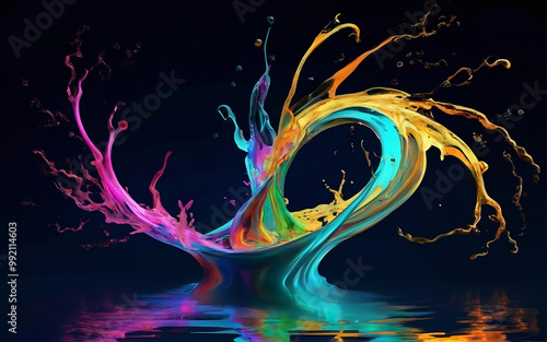 abstract background with butterflies