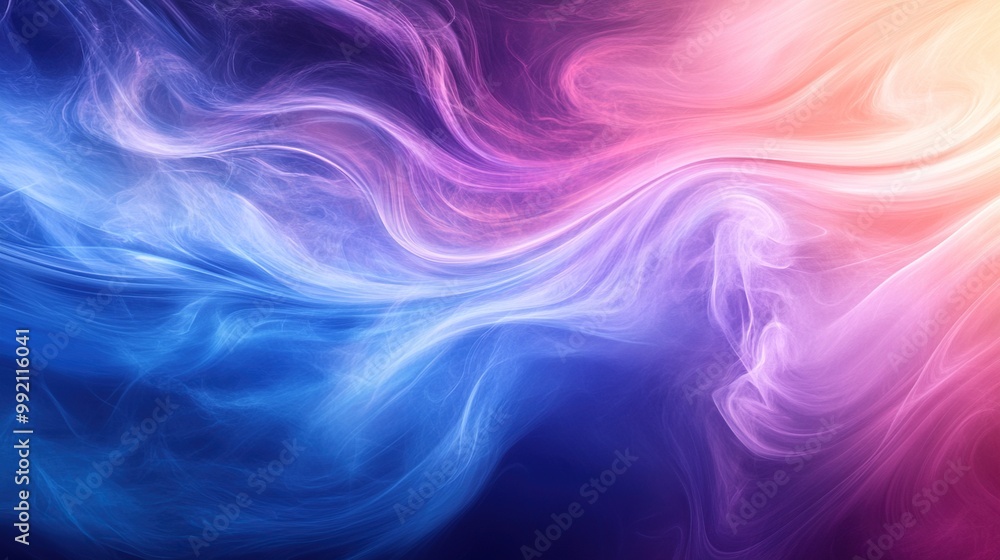 A high-resolution, minimalist abstract background featuring fluid waves of vibrant colors in shades of blue and purple. A high-resolution, minimalist abstract background featuring fluid waves of vibrant colors in shades of blue and purple.