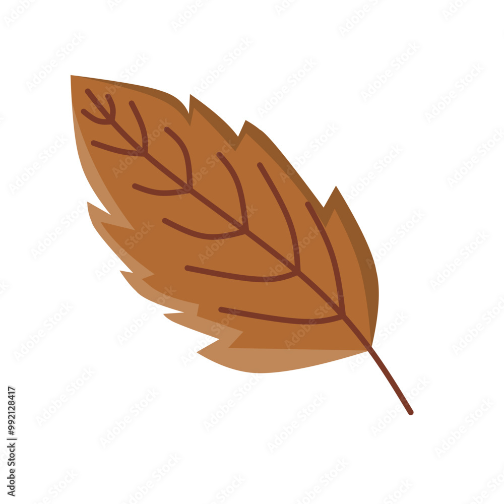 Brown Leaf Icon. Autumn Season Concept. Brown Leaf Icon. Autumn Season Concept.