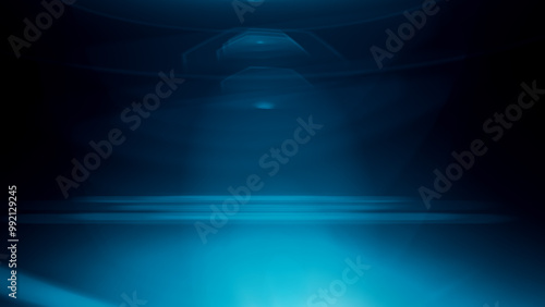 Abstract backgrounds blue neon lights