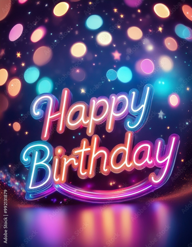 A happy birthday background with bright colours A happy birthday background with bright colours