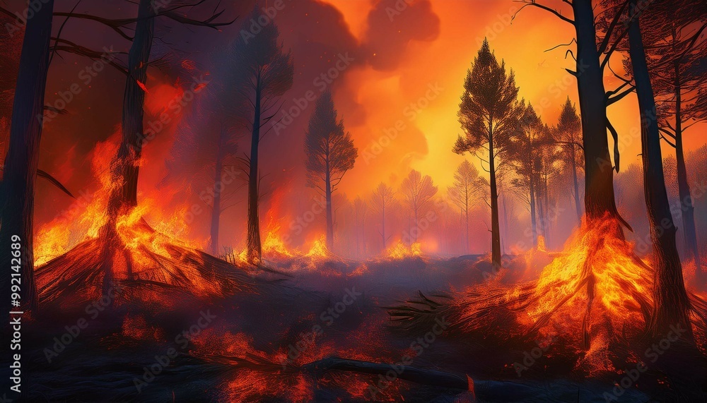 fire in the forest fire in the forest