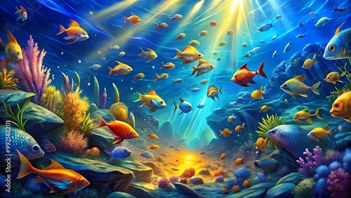 coral reef in the sea