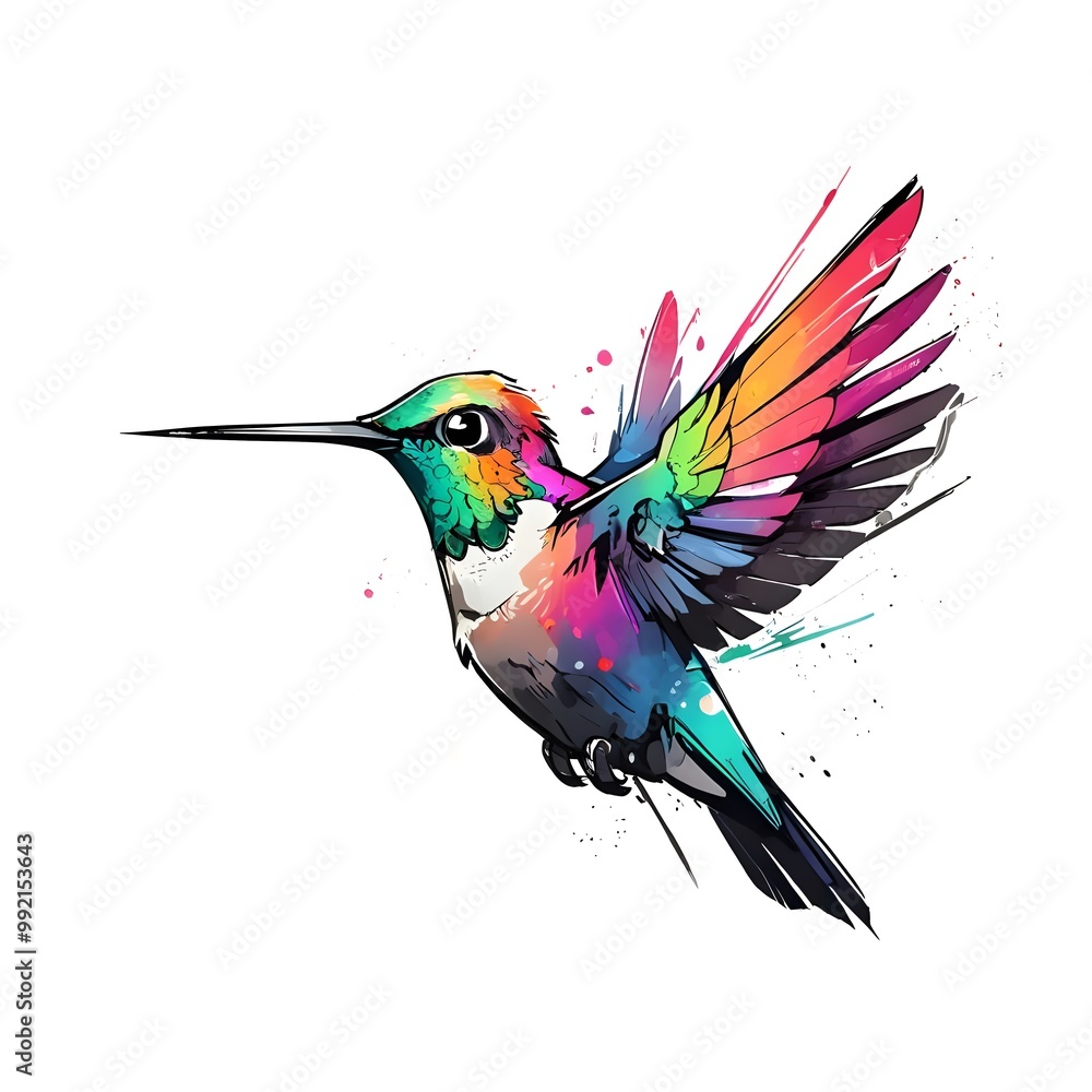 Obraz premium Hummingbird in Flight