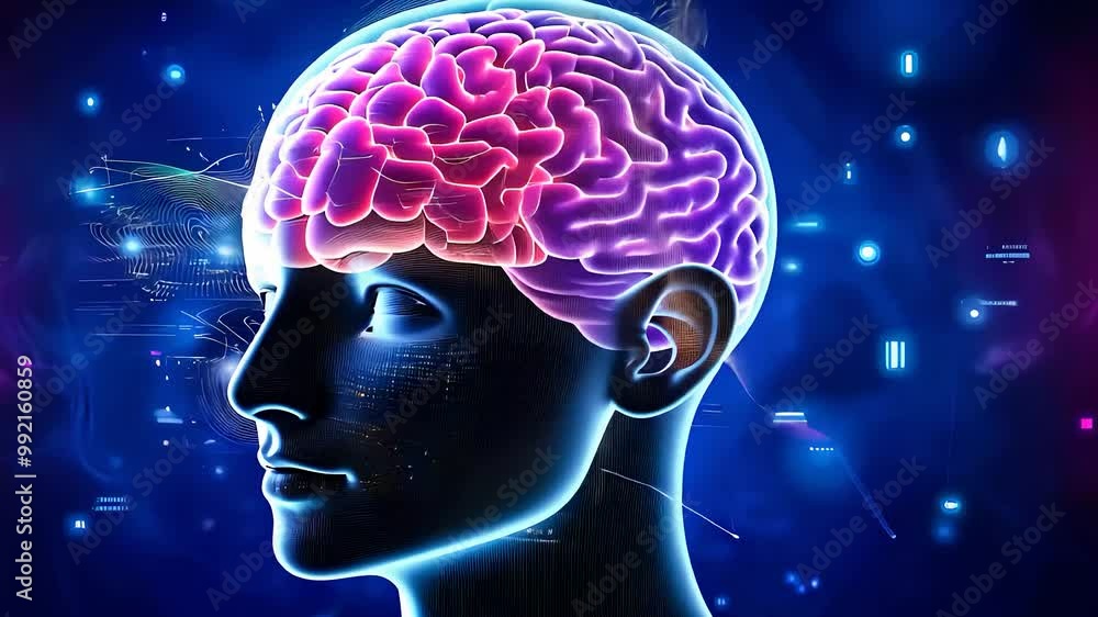 Human brain with neural connections in a futuristic digital setting, symbolizing artificial intelligence, technology, and cognitive science.
Human brain with neural connections in a futuristic digital setting, symbolizing artificial intelligence, technology, and cognitive science.