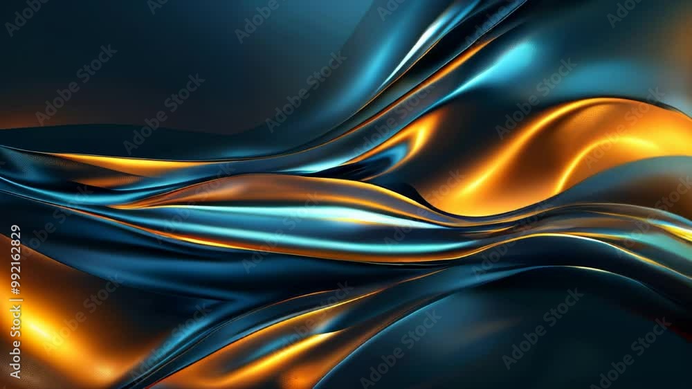 3d render of dynamic flowing metallic waves for slow motion background 3d render of dynamic flowing metallic waves for slow motion background