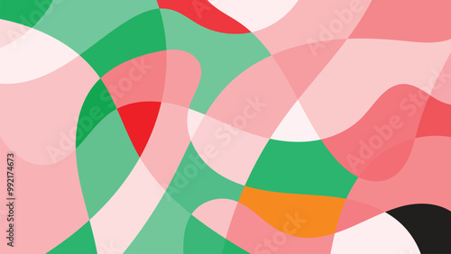 abstract background colorful wavy shape vector design