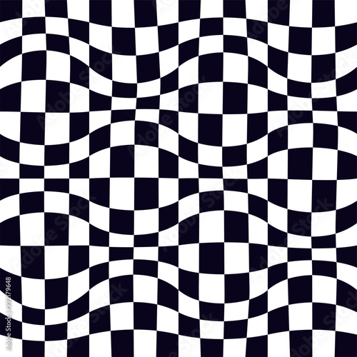Psychedelic checkerboard pattern